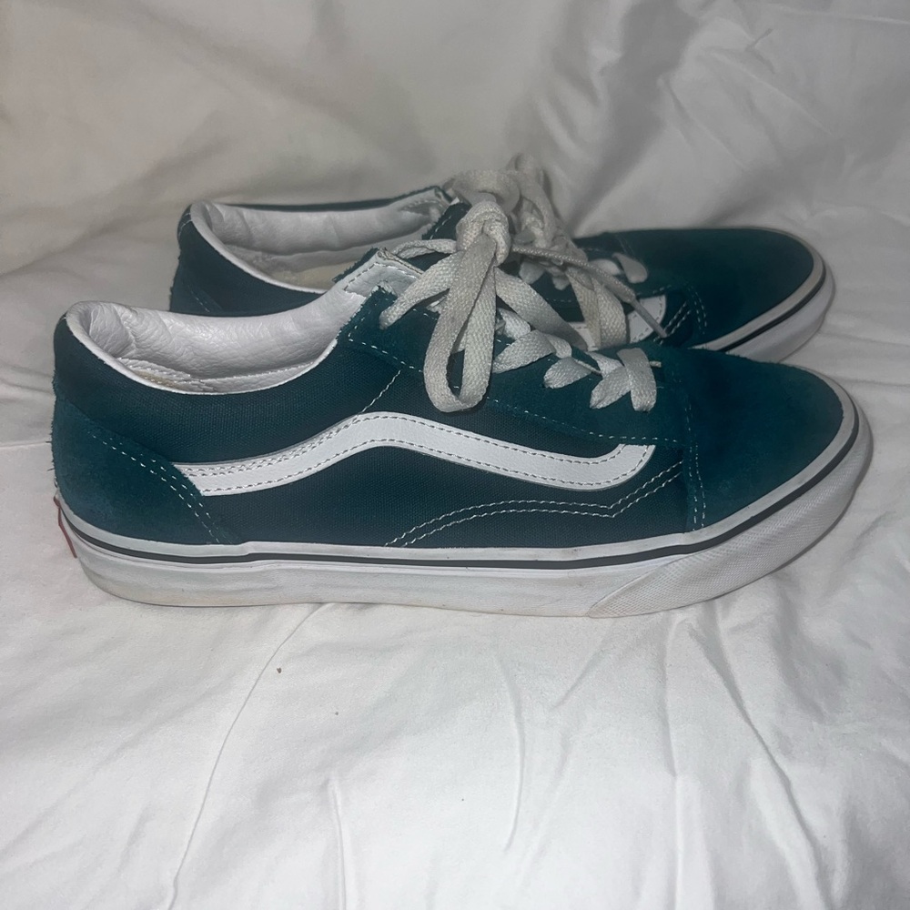 Vans Kids Shoes in Teal and White